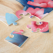 Pekingese Hond Bloemen Elegant Legpuzzel (Zijkant)
