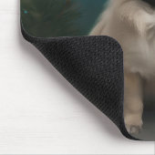 Pekingese Hond in Sneeuw Kerstmis Muismat (Hoek)