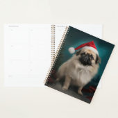 Pekingese Hond in Sneeuw Kerstmis Planner (Display)