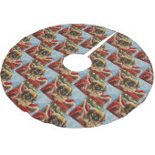 Pekingese Hond Kerstfeest Kerstboom Rok (Gekanteld)