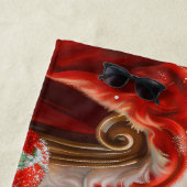 Pekingese Hond Kerstfeest Strandlaken (In situ)