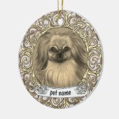 Pekingese hond liefdevolle herinnering ornament (Links)