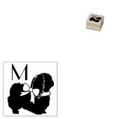 Pekingese Hond Puppy Rubberstempel (Gestempeld)