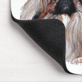 Pekingese Hond Staand Muismat (Hoek)
