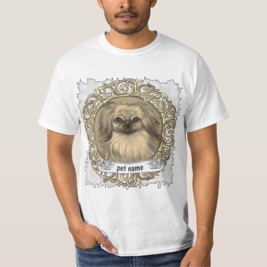 Pekingese hond t-shirt (Voorkant)