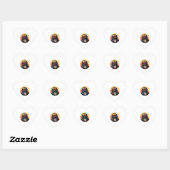 Pekingese Hond Zakenman Hart Sticker (Vel)