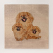Pekingese honden collage legpuzzel (Verticaal)