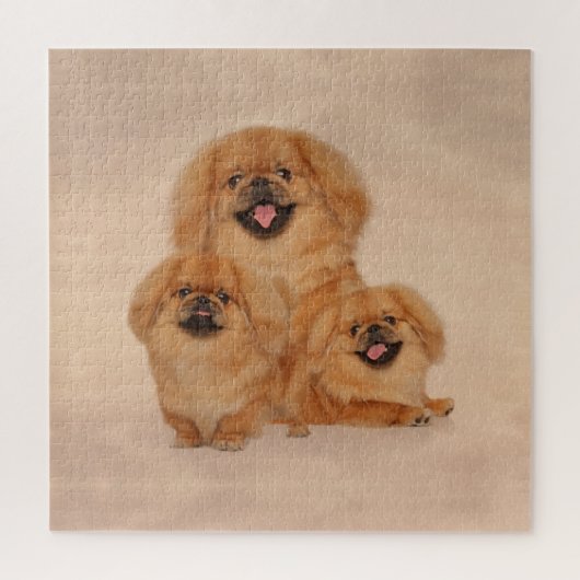 Pekingese honden collage legpuzzel (Verticaal)