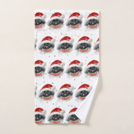 Pekingese hondenras Kerststerren Handdoek