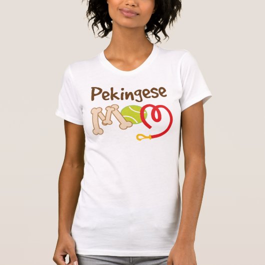 Pekingese Hondenras mam Gift T-shirt (Voorkant)