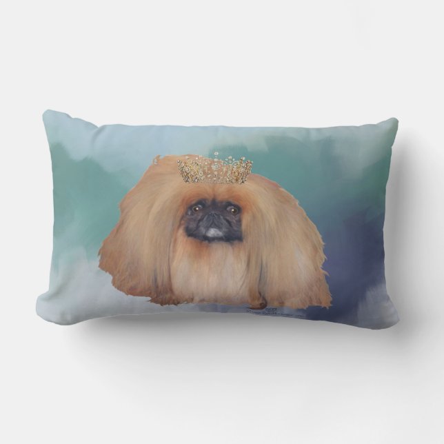 Pekingese Ijsprinses Kussen (Voorkant)