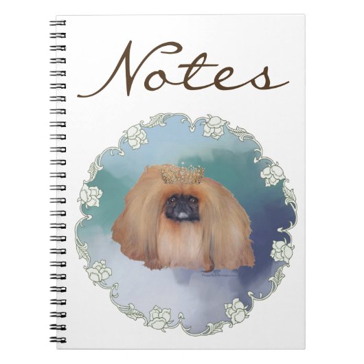 Pekingese Ijsprinses Notitieboek (Voorkant)