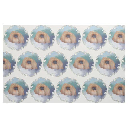Pekingese Ijsprinses Stof (Fat Quarter)