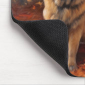 Pekingese in Herfstbladeren Herfst Inspire Muismat (Hoek)