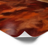 Pekingese in Herfstbladeren Herfst Inspire Perfect Poster (Hoek)