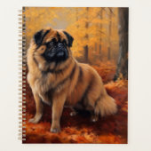 Pekingese in Herfstbladeren Herfst Inspire Planner (Voorkant)