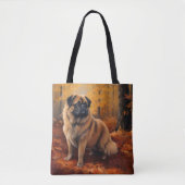 Pekingese in Herfstbladeren Herfst Inspire Tote Bag (Voorkant)