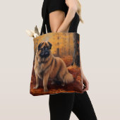 Pekingese in Herfstbladeren Herfst Inspire Tote Bag (Dichtbij)