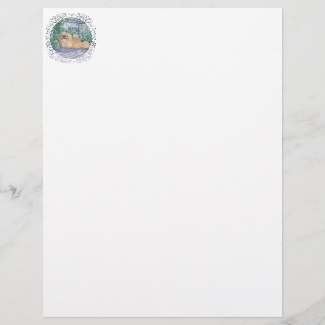 Pekingese in Lavender (Voorkant)