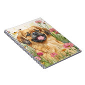 Pekingese Journal – Watercolor Cover Notitieboek (Rechterzijde)