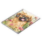 Pekingese Journal – Watercolor Cover Notitieboek (Linkerzijde)