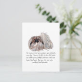 Pekingese Keepomwille - MALE Briefkaart (Staand voorkant)