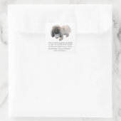 Pekingese Keepomwille - MALE Vierkante Sticker (Tas)