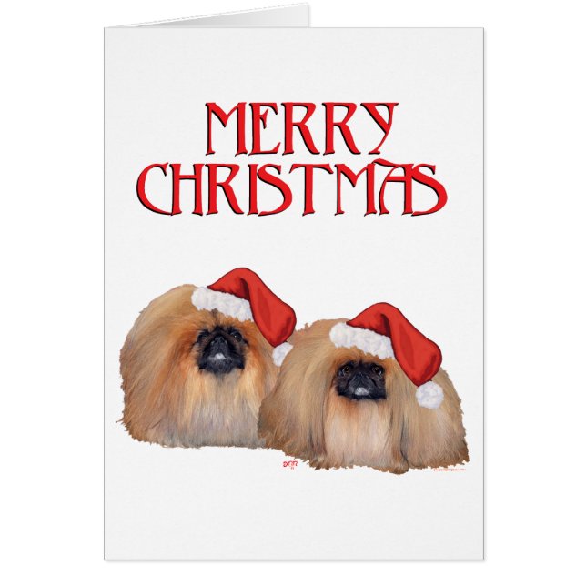 Pekingese kerst (Voorkant)