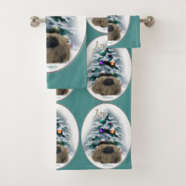 Pekingese kerst bad handdoek