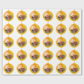 Pekingese kerst cadeaupapier (Vlak)