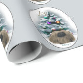 Pekingese kerst cadeaupapier (Rol Hoek)