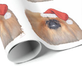 Pekingese kerst cadeaupapier (Rol Hoek)