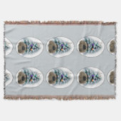 Pekingese kerst deken (Voorkant)