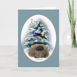 Pekingese kerst feestdagen kaart