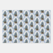 Pekingese kerst inpakpapier vel (Voorkant)