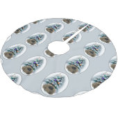 Pekingese kerst kerstboom rok (Gekanteld)