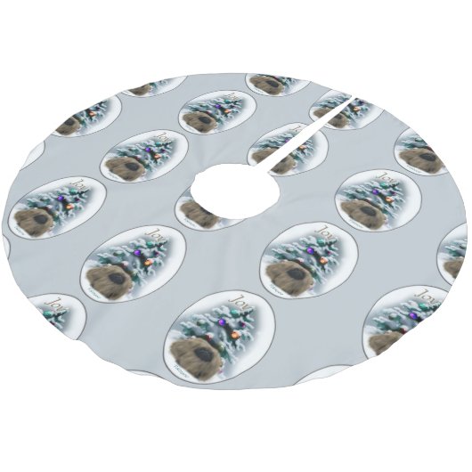 Pekingese kerst kerstboom rok (Gekanteld)