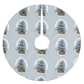 Pekingese kerst kerstboom rok (Voorkant)