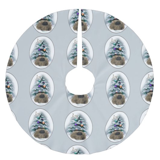 Pekingese kerst kerstboom rok (Voorkant)