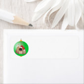 Pekingese Kerst Ornament Etiket (Insitu)