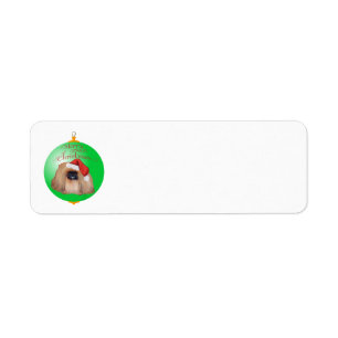 Pekingese Kerst Ornament Etiket