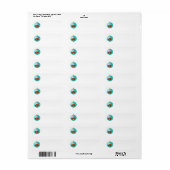 Pekingese Kerst Ornament Etiket (Full Sheet)