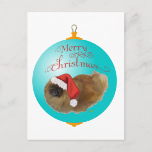 Pekingese Kerst Ornament Feestdagenkaart