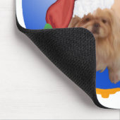 Pekingese Kerst Ornament Muismat (Hoek)