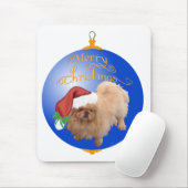 Pekingese Kerst Ornament Muismat (Met muis)