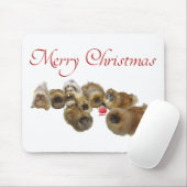 Pekingese Kerst Ornament Muismat (Met muis)