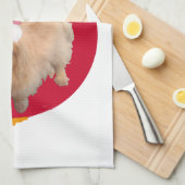 Pekingese Kerst Ornament Theedoek (Quarter Fold)