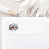 Pekingese Kerst Retouradreslabels Etiket (Insitu)