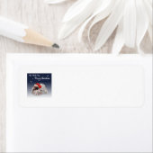 Pekingese Kerst Retouradreslabels Etiket (Insitu)