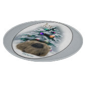 Pekingese kerst snijplank (Hoek)